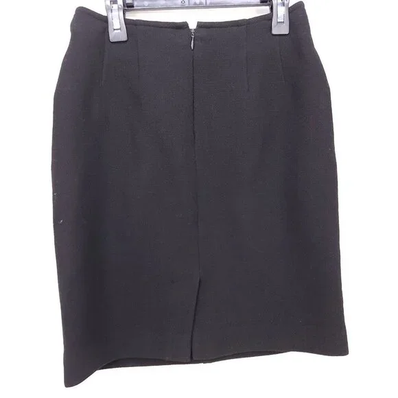 VIntage Chado Wool Skirt Silk Lining Pockets Size 4 Pockets Professional Career - Picture 2 of 14